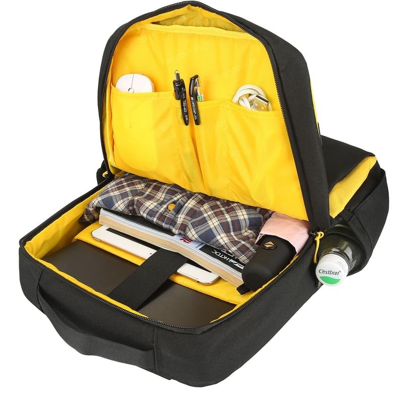 Рюкзак для ноутбука 15.6" Technodom, TD-005, Black/Yellow (TD-005BY) - фото #2