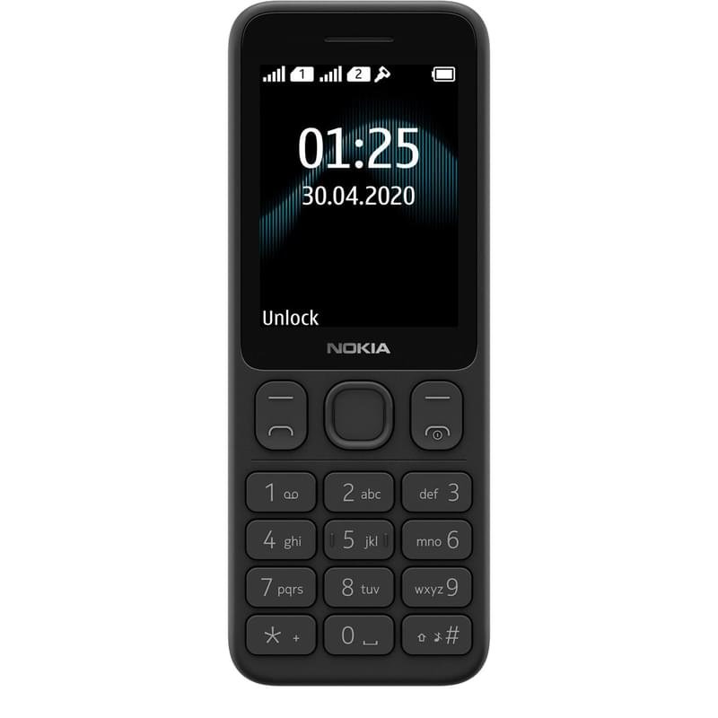 Nokia Ұялы телефоны GSM 125 BLX-D-2.4-3 Black - фото #0