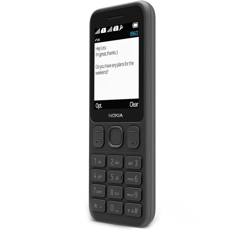 Nokia Ұялы телефоны GSM 125 BLX-D-2.4-3 Black - фото #1