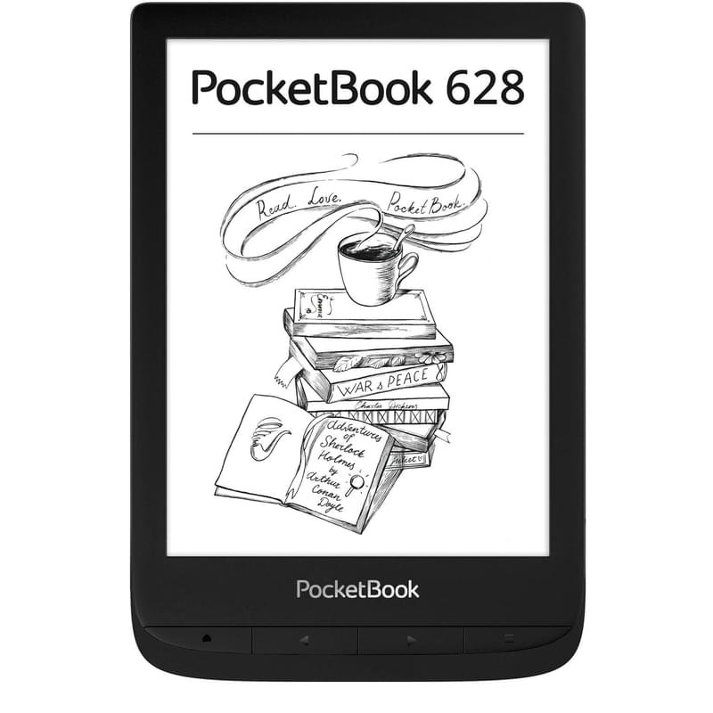 Электронная книга 6" PocketBook 628 Touch Lux 5 Ink Black (PB628-P-CIS) - фото #0