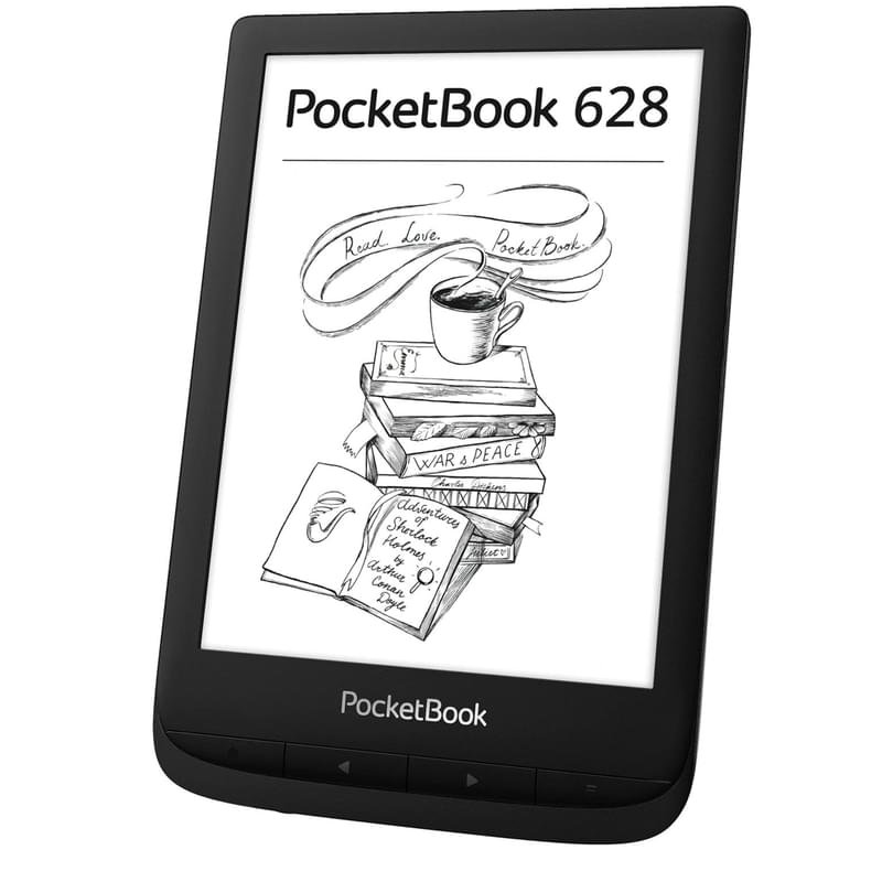 Электронная книга 6" PocketBook 628 Touch Lux 5 Ink Black (PB628-P-CIS) - фото #1