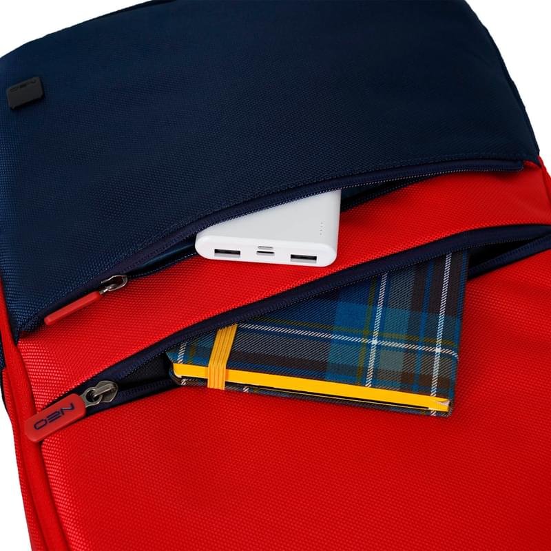 Рюкзак для ноутбука 15.6" NEO NEB-052, Red/Navy, полиэстер (NEB-052RNY) - фото #7