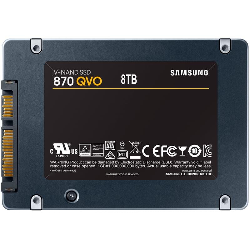 Внутренний SSD 2.5" 7мм 8TB Samsung 870 QVO SATA-III 3D QLC (MZ-77Q8T0BW) - фото #1