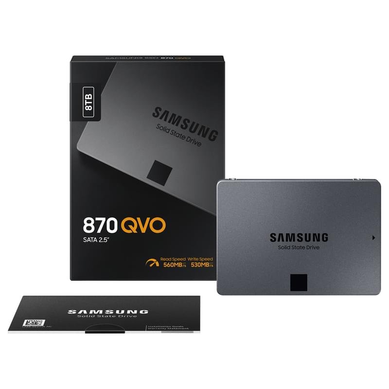 Внутренний SSD 2.5" 7мм 8TB Samsung 870 QVO SATA-III 3D QLC (MZ-77Q8T0BW) - фото #5