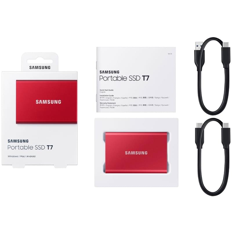 Внешний SSD 1.8" 1TB Samsung T7 RED, USB 3.1 (MU-PC1T0R/WW) - фото #6