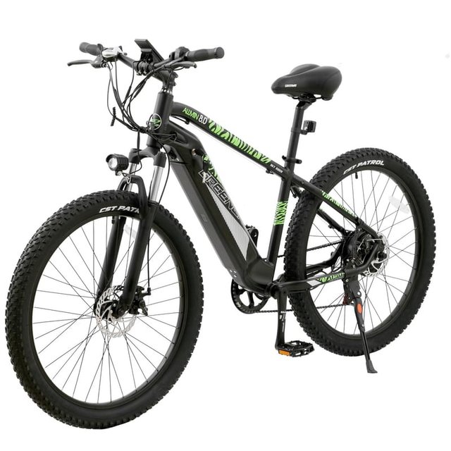 Электровелосипед Greenway 350W, 36V/10.40AH LG, 27,5" Black/Green (27DT231) - фото #2
