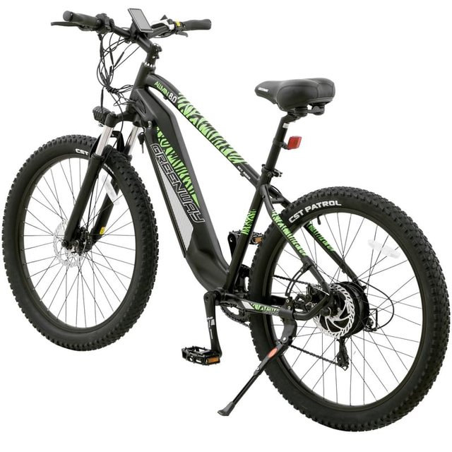 Электровелосипед Greenway 350W, 36V/10.40AH LG, 27,5" Black/Green (27DT231) - фото #3