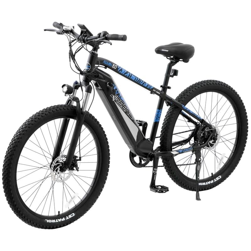 Greenway 350W электрлі велосипеді, 36V/10.40AH LG, 27,5" Black/Blue (27DT231) - фото #2