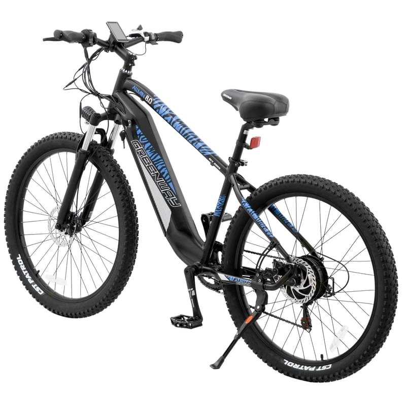 Greenway 350W электрлі велосипеді, 36V/10.40AH LG, 27,5" Black/Blue (27DT231) - фото #3