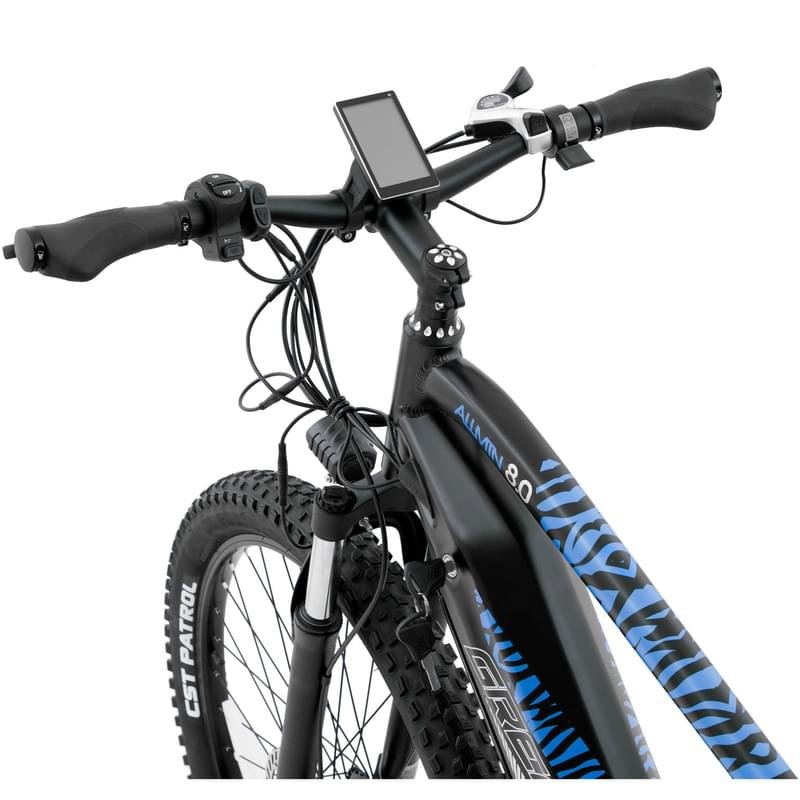 Greenway 350W электрлі велосипеді, 36V/10.40AH LG, 27,5" Black/Blue (27DT231) - фото #4