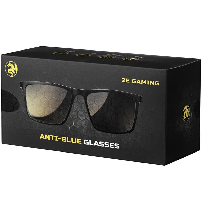 Очки для компьютера 2Е Gaming Glasses Black/Yellow - фото #3