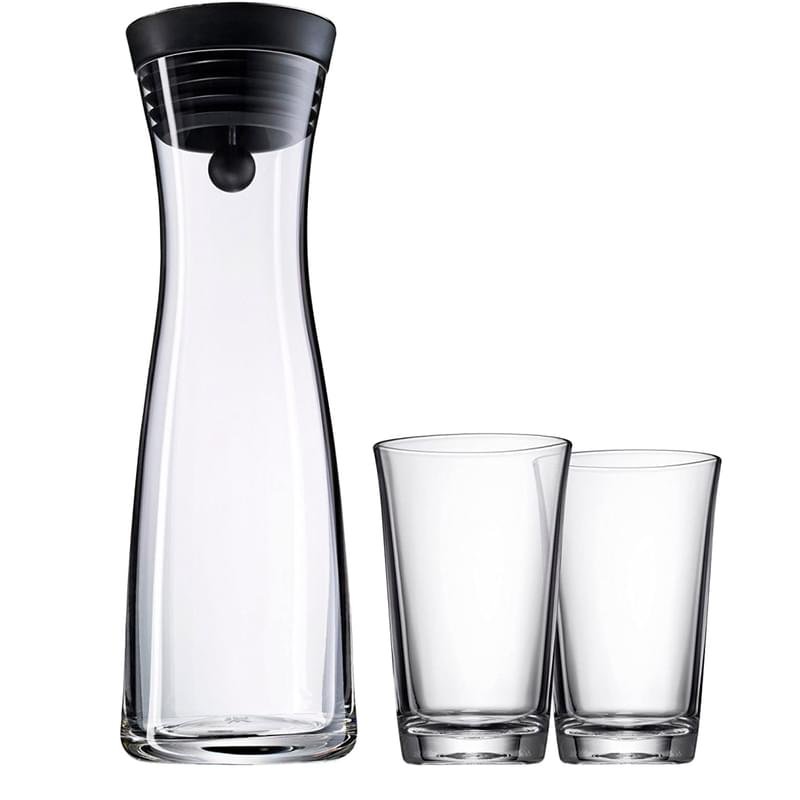 Набор графин для воды 1л 2 стакана для воды 0,25л BASIC WMF 617709994 - фото #0