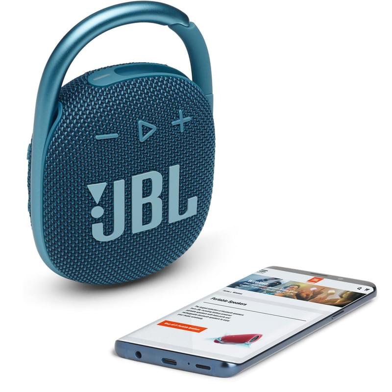 Колонки Bluetooth JBL Clip 4, Blue (JBLCLIP4BLU) - фото #7