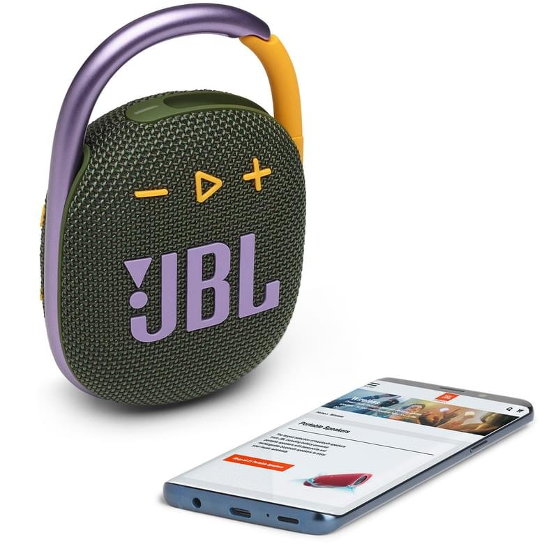 Колонки Bluetooth JBL Clip 4, Green (JBLCLIP4GRN) - фото #7