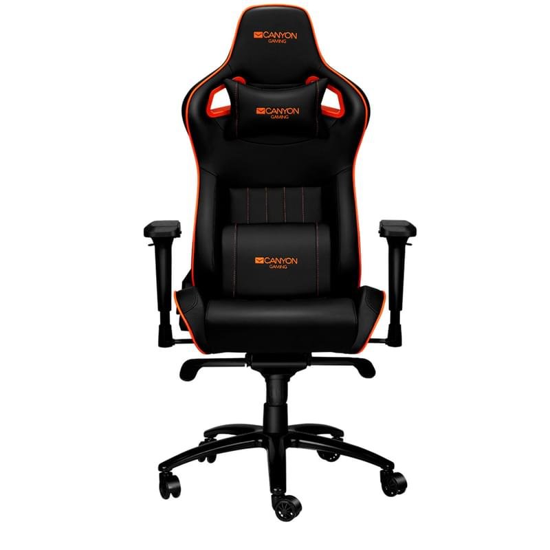 Игровое компьютерное кресло Canyon Gaming Corax, Black/Orange (CND-SGCH5) - фото #0
