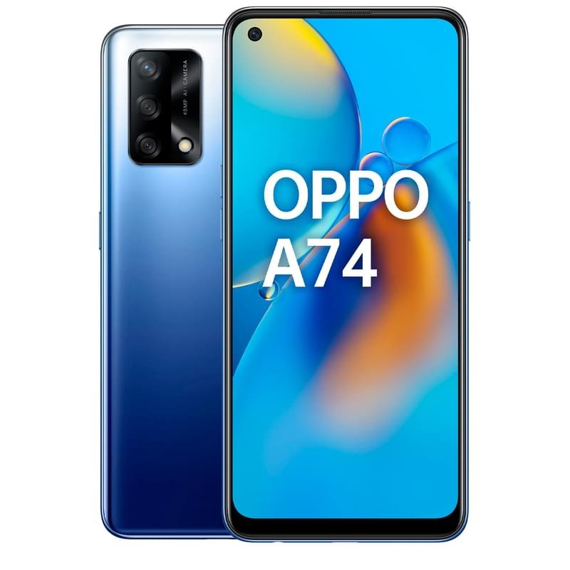 Смартфон OPPO A74 128GB Midnight Blue - фото #0