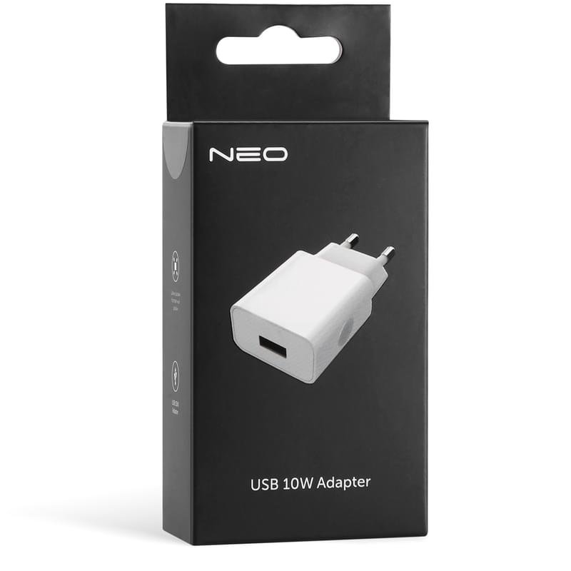 Адаптер питания Neo 1*USB, 2A, 10W, White (AC-16-EU-UW-BK) - фото #4