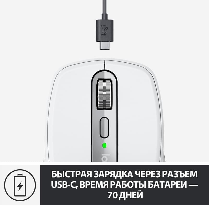Мышка беспроводная USB/BT Logitech MX Anywhere 3 for Mac, Pale Grey (910-005991) - фото #6