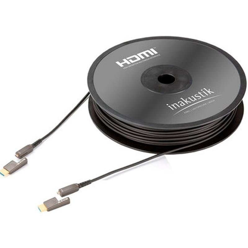 Кабель HDMI-HDMI Inakustik Profi HDMI 2.0 LWL 124Gbps 15 м (EAN:4001985517800) - фото #0