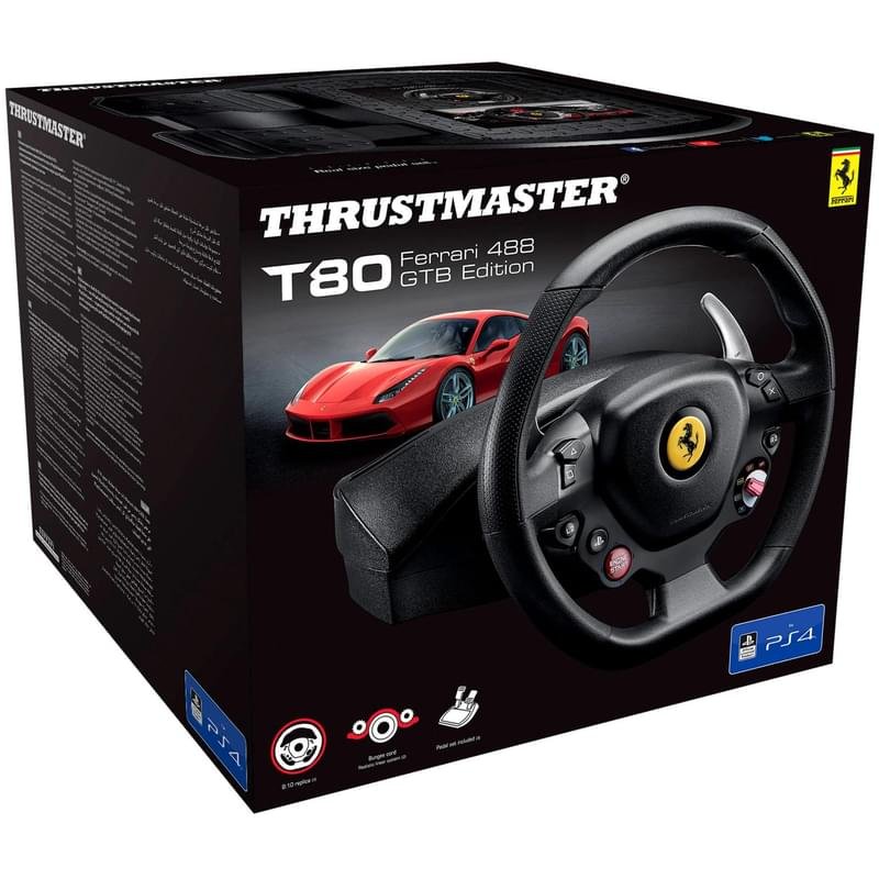 Игровой руль PC/PS4 Thrustmaster T80 Ferrari 488 GTB Edition (4160672) - фото #4