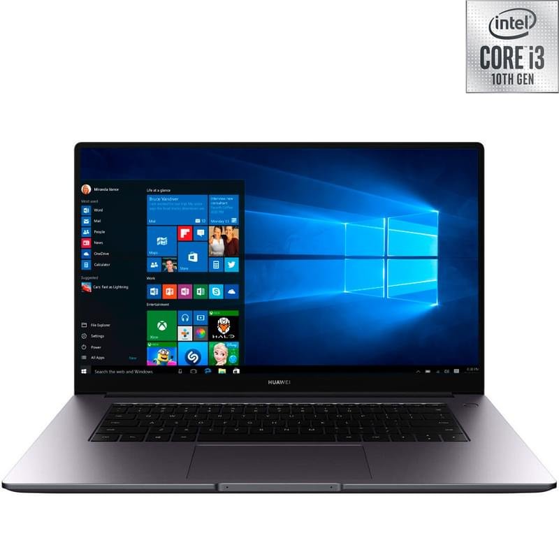 Ноутбук HUAWEI MateBook D15 i3 10110U / 8ГБ / 256SSD / 15.6 / Win10 / (BohrB-WAI9A) - фото #0