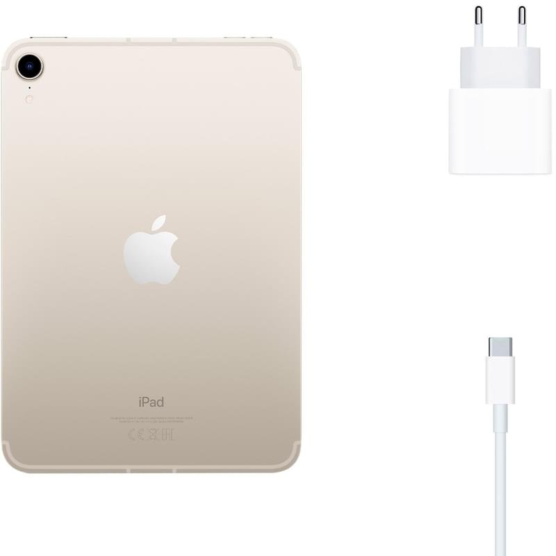 Планшет Apple iPad Mini 2021 64GB WiFi + Cellular Starlight (MK8C3RK/A) - фото #5