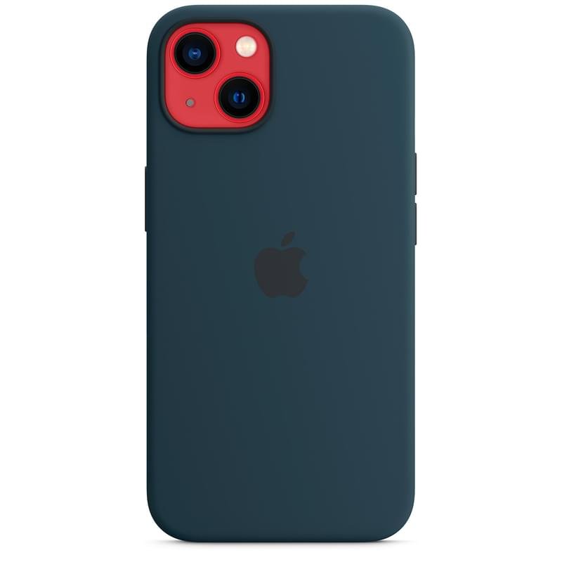Чехол для iPhone 13, Silicone Case with MagSafe, Abyss Blue (MM293ZM/A) - фото #4