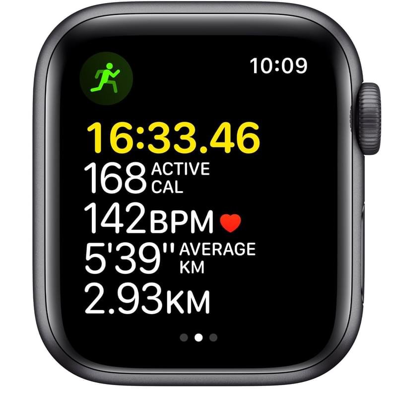 Apple Watch SE GPS Смарт сағаты, 40mm Space Gray Aluminium Case with Midnight Sport Band (MKQ13GK/A) - фото #2
