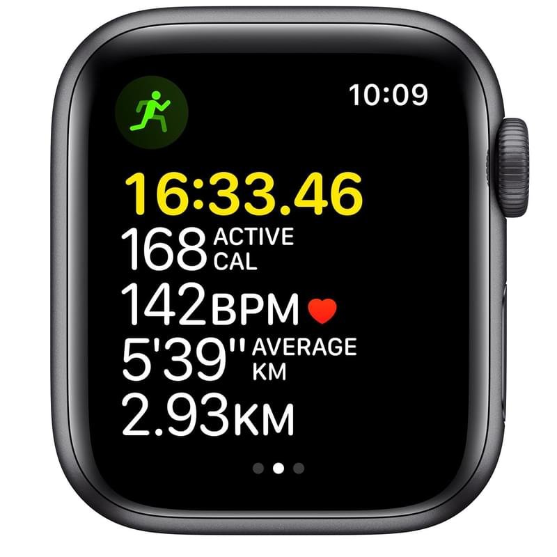 Смарт часы Apple Watch SE GPS, 44mm Space Gray Aluminium Case with Midnight Sport Band (MKQ63GK/A) - фото #3