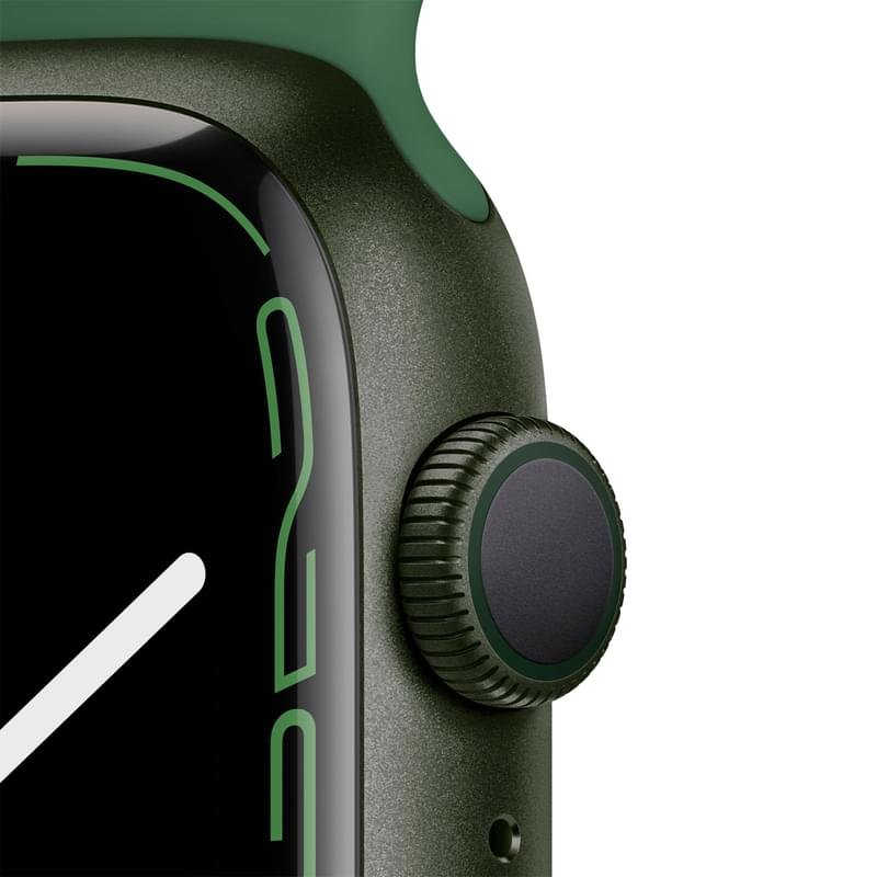 Смарт часы Apple Watch Series 7 GPS, 41mm Green Aluminium Case with Clover Sport Band - фото #2