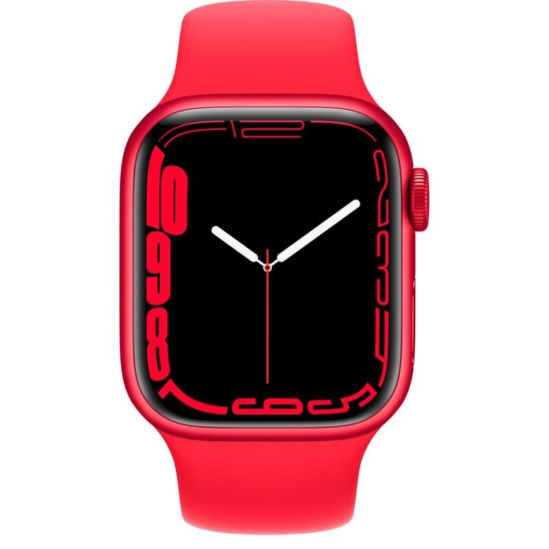 Смарт часы Apple Watch Series 7 GPS, 41mm (PRODUCT)RED Aluminium Case with (PRODUCT)RED Sport Band - фото #1