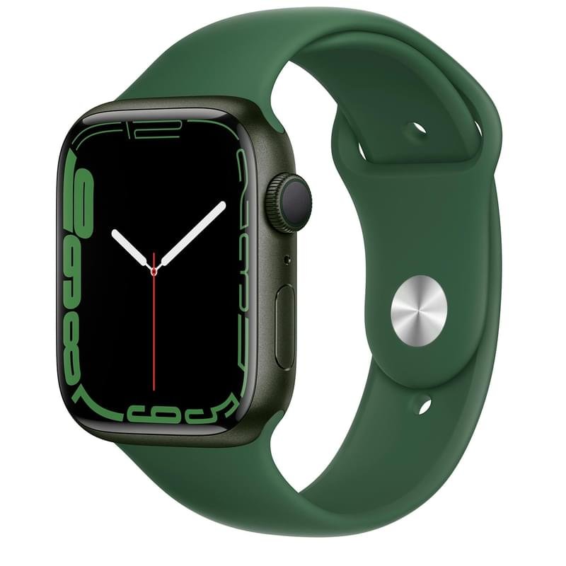 Смарт часы Apple Watch Series 7 GPS, 45mm Green Aluminium Case with Clover Sport Band - фото #0