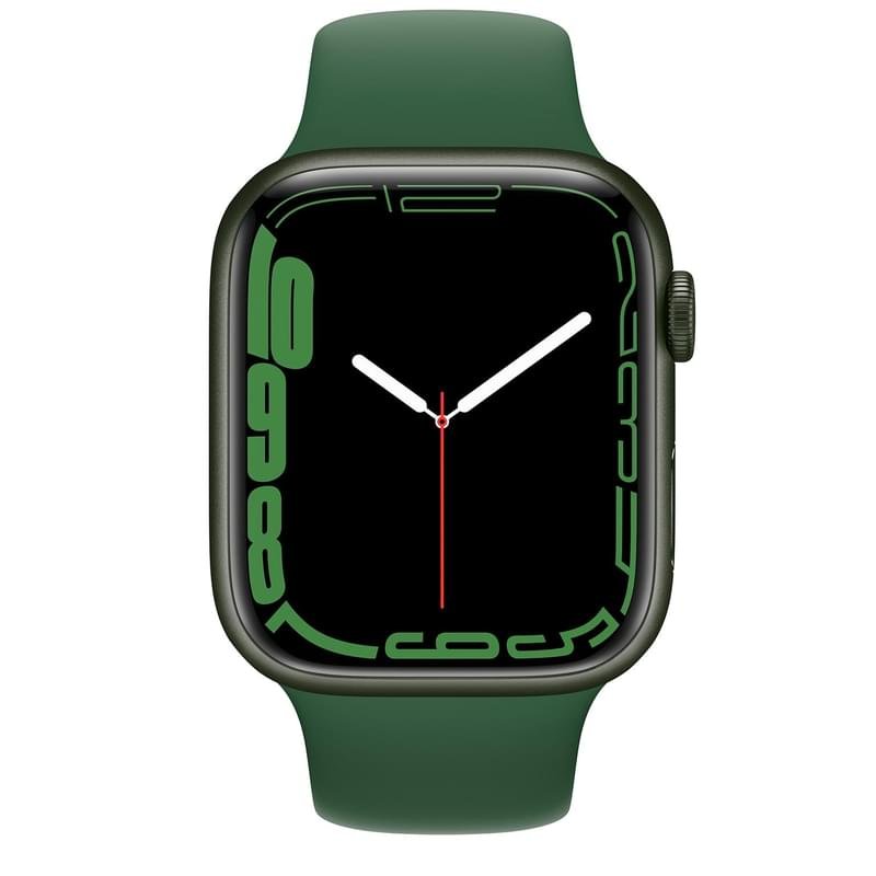 Смарт часы Apple Watch Series 7 GPS, 45mm Green Aluminium Case with Clover Sport Band - фото #1