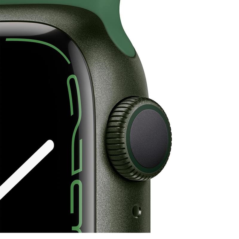 Смарт часы Apple Watch Series 7 GPS, 45mm Green Aluminium Case with Clover Sport Band - фото #2