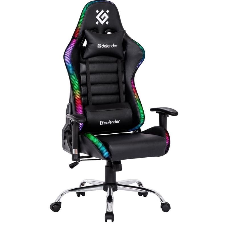 Игровое компьютерное кресло Defender Ultimate RGB, Black (64355) - фото #1