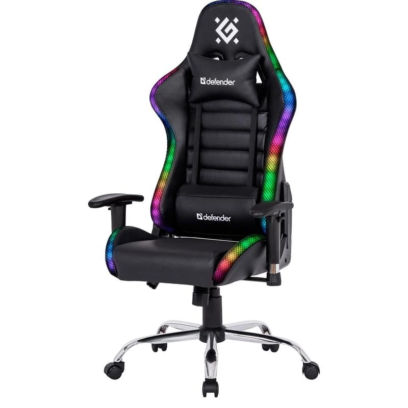 Игровое компьютерное кресло Defender Ultimate RGB, Black (64355) - фото #2