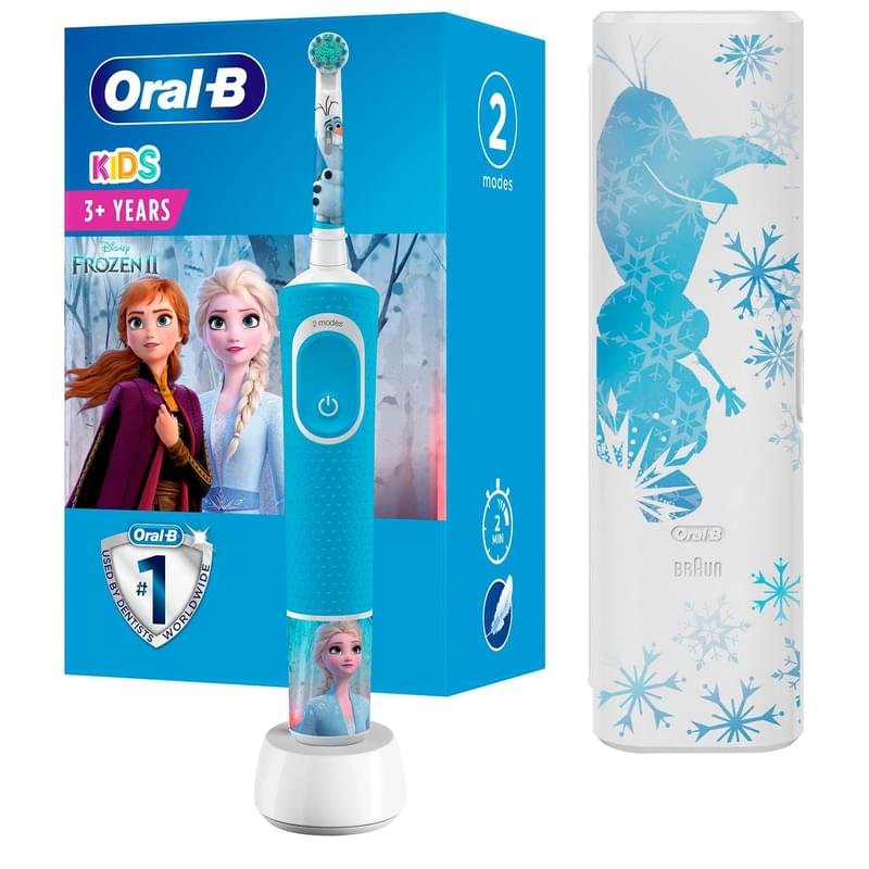 Зубная щетка Oral-B D100 Frozen+ Travel Cs - фото #0