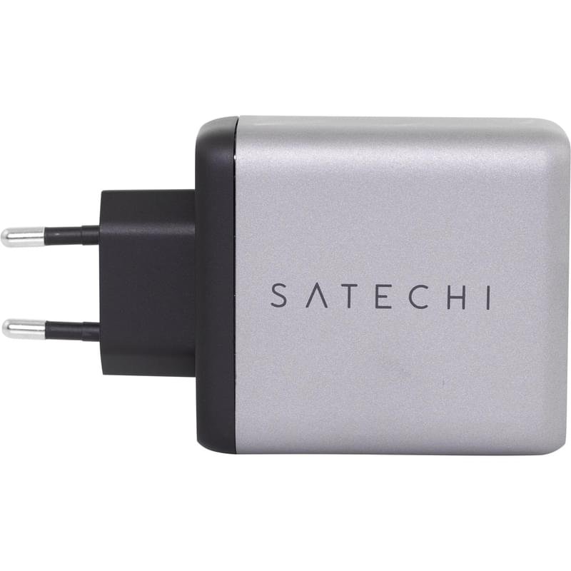Сетевое зарядное устройство USB-C, Satechi Compact Charger 100W, GaN, Space Grey (ST-UC100WSM-EU) - фото #3
