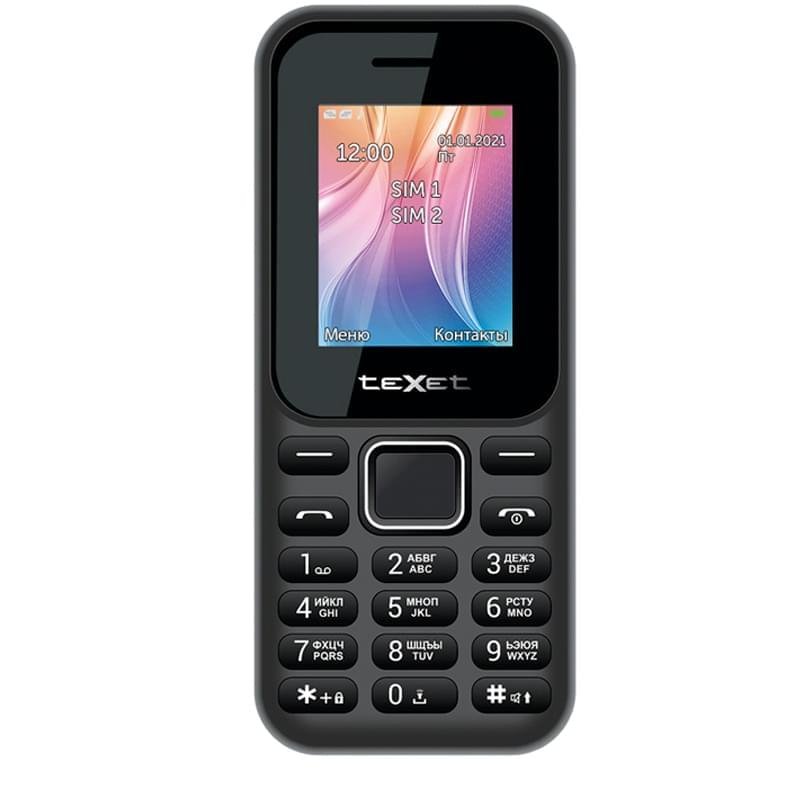 Мобильный телефон Texet TM-122 Black - фото #0