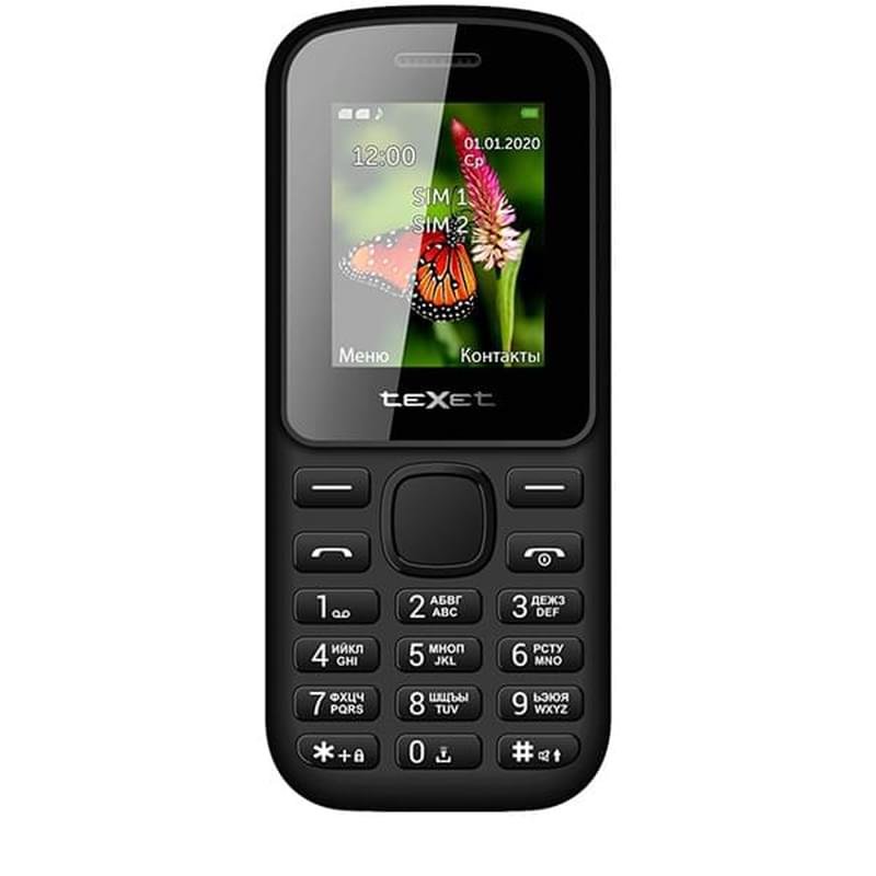 Мобильный телефон Texet TM-130 Black - фото #0