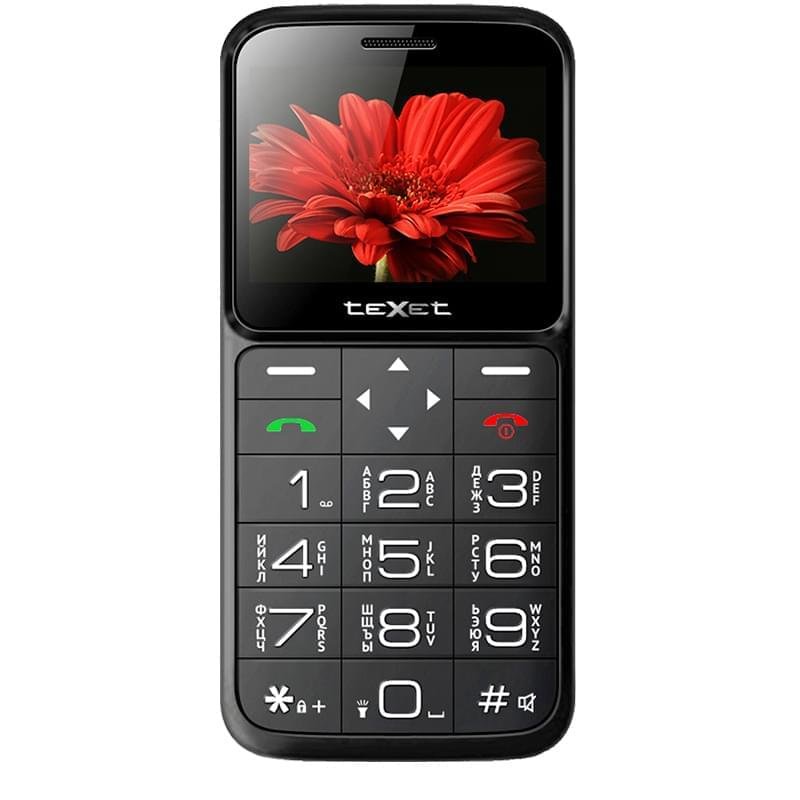 Мобильный телефон Texet TM-B226 Black/Red - фото #0