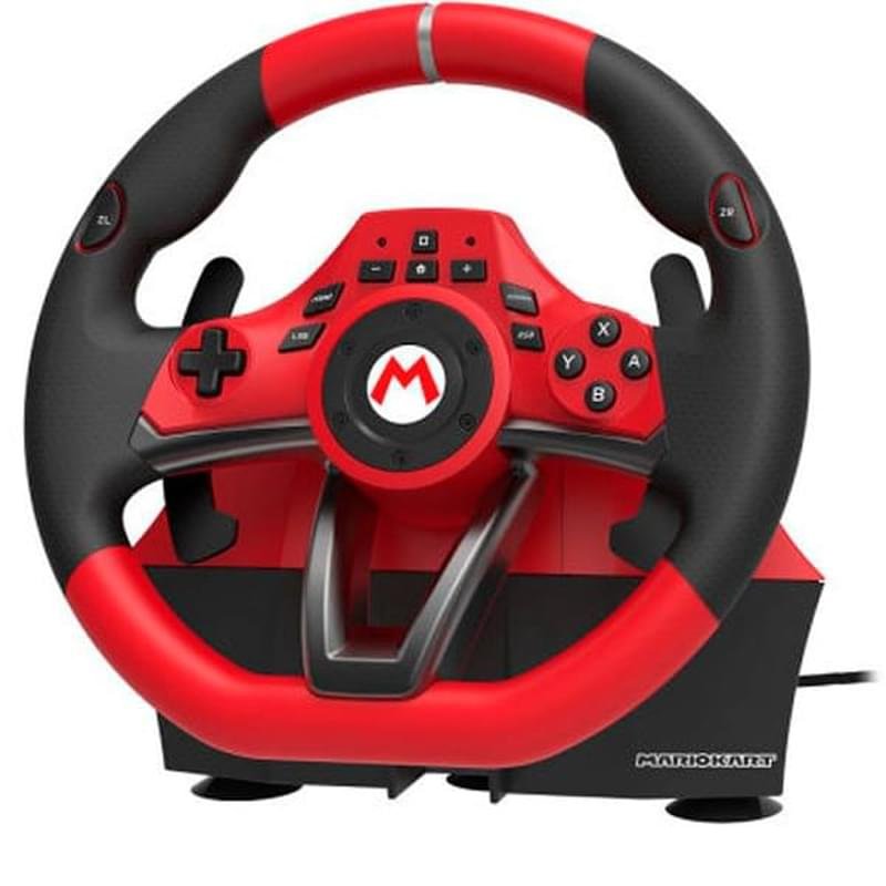 Игровой руль Nintendo Switch Hori Mario Kart racing wheel pro Deluxe (NSW-228U) - фото #0