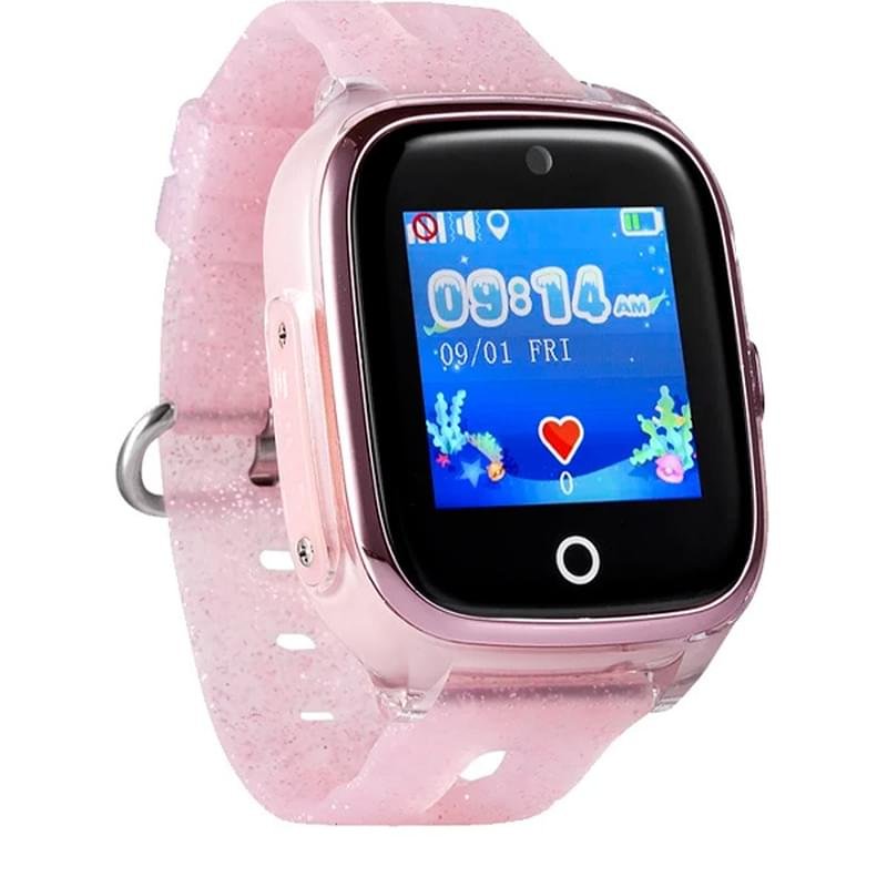 Детские смарт-часы с GPS трекером Wonlex Sirius KT01 розовый - фото #1