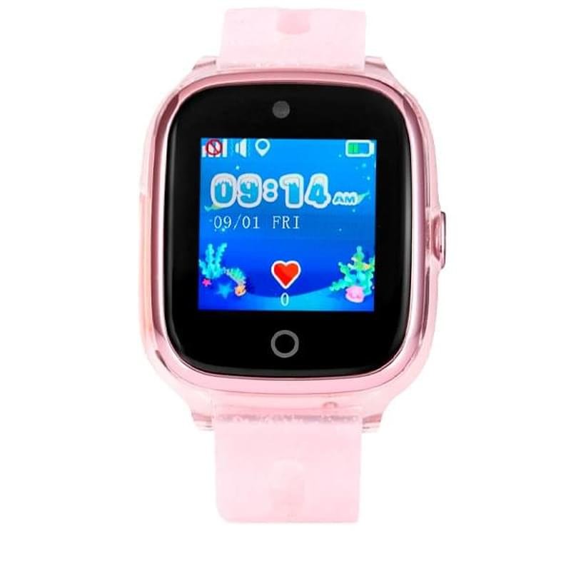 Детские смарт-часы с GPS трекером Wonlex Sirius KT01 розовый - фото #2