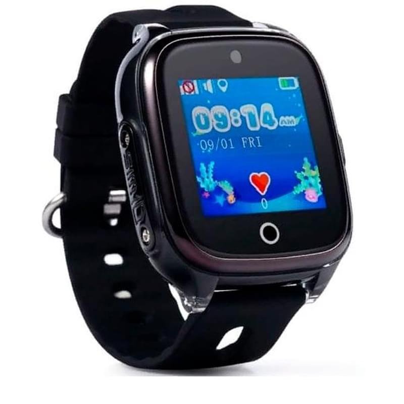 Детские смарт-часы с GPS трекером Wonlex Sirius KT01 черный - фото #2