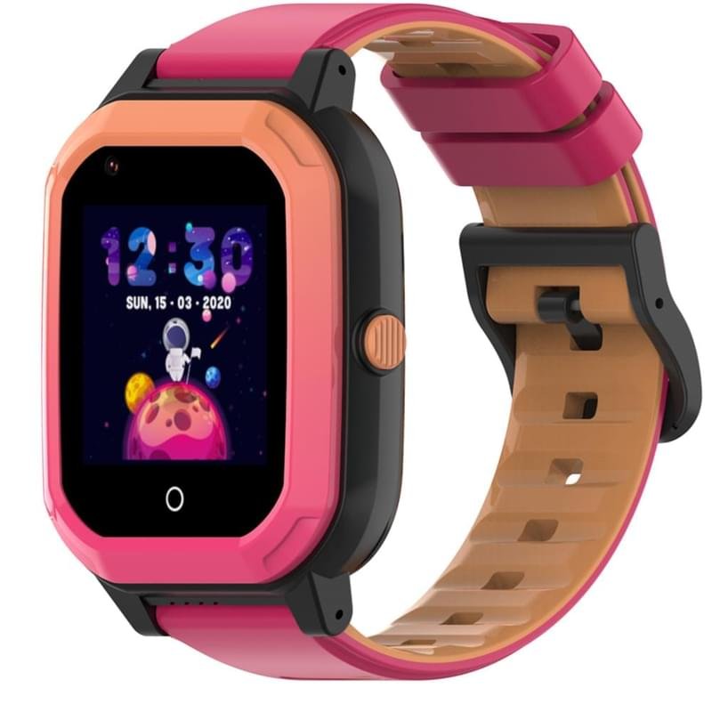 Детские смарт-часы с GPS трекером Wonlex с видеозвонком KT20 розовый - фото #0