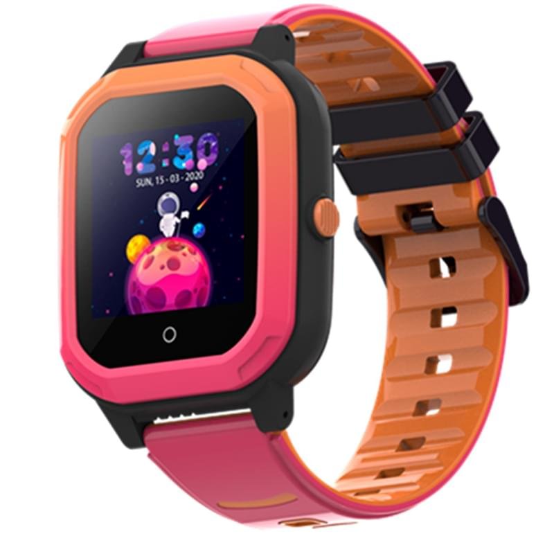 Детские смарт-часы с GPS трекером Wonlex с видеозвонком KT20 розовый - фото #3