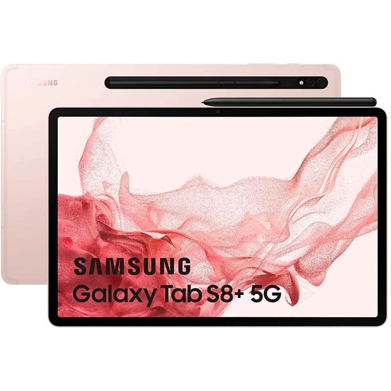 Планшет Samsung Galaxy Tab S8+ 12.4 128GB WiFi + 5G Pink Gold (SM-X806BIDASKZ) - фото #0