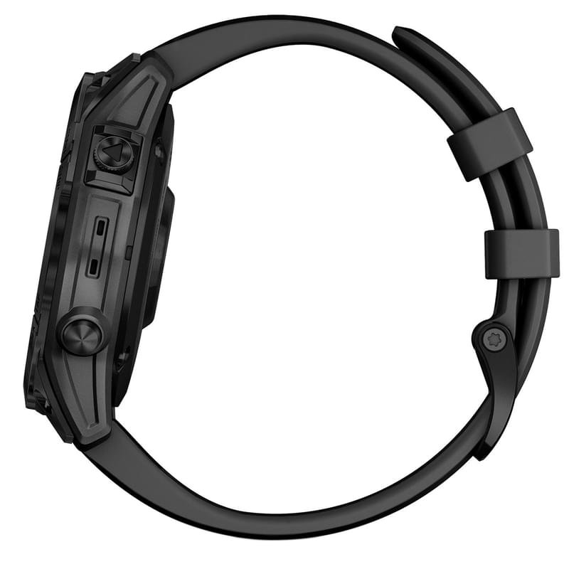 Смарт часы Garmin Fenix 7 Sapphire Solar, Black DLC Titanium with Black Band (010-02540-35) - фото #2