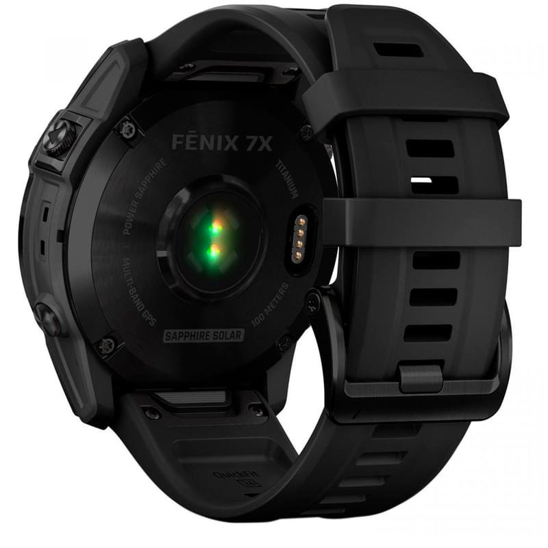 Смарт часы Garmin Fenix 7X Sapphire Solar, Black DLC Titanium with Black Band (010-02541-23) - фото #4